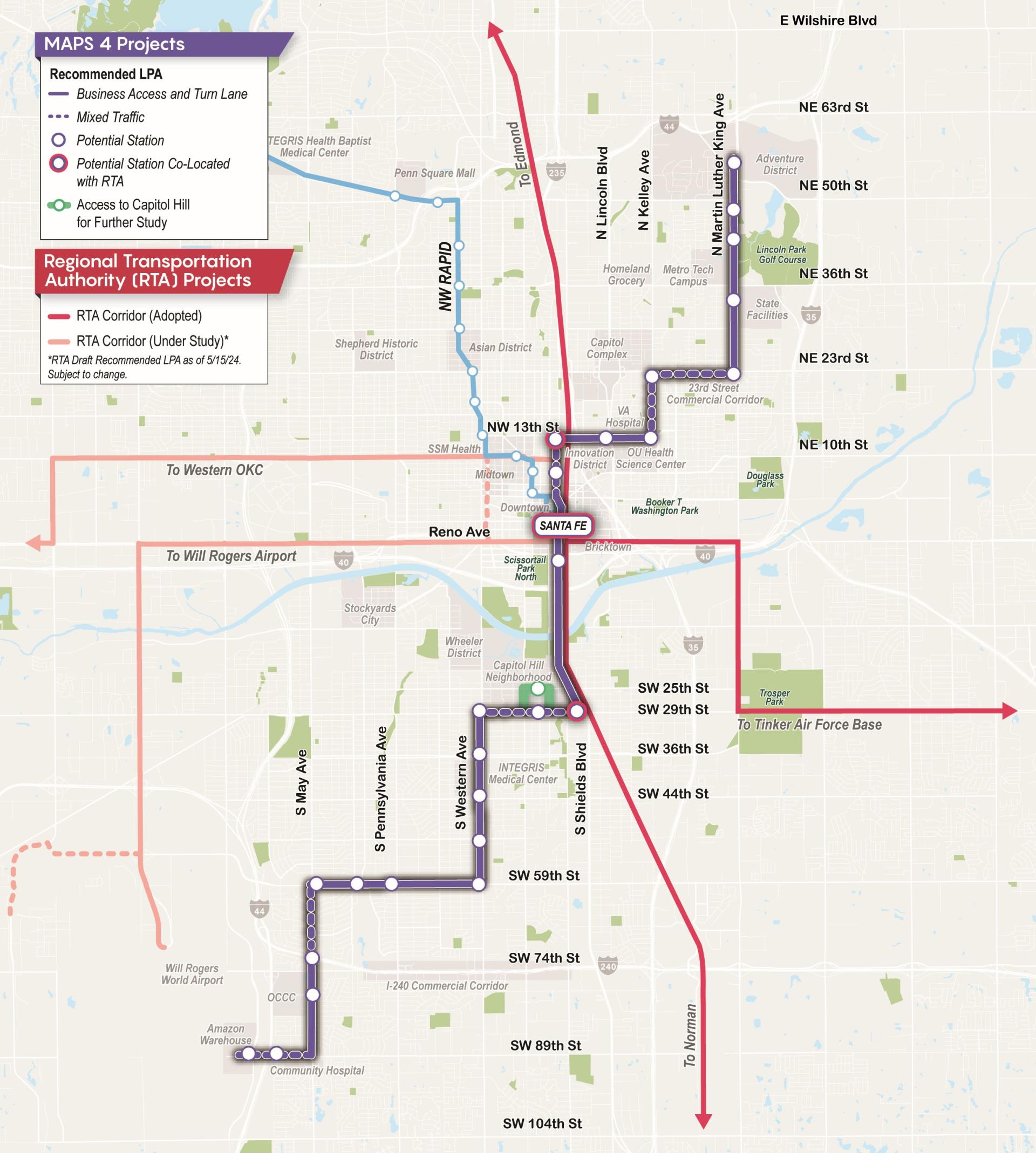 Map of MAPS 4 Projects
