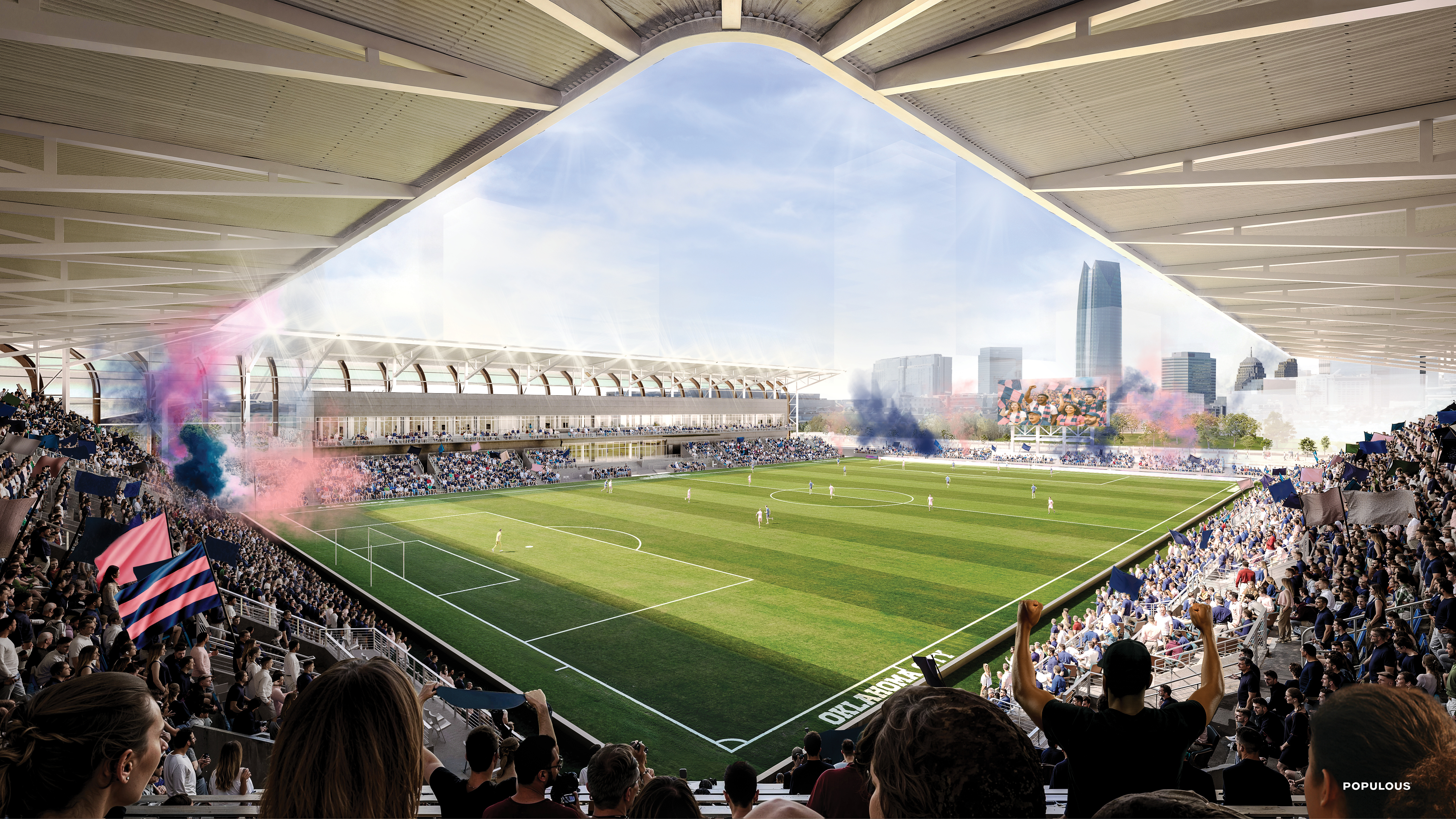 MAPS 4 OKC Stadium soccer match rendering