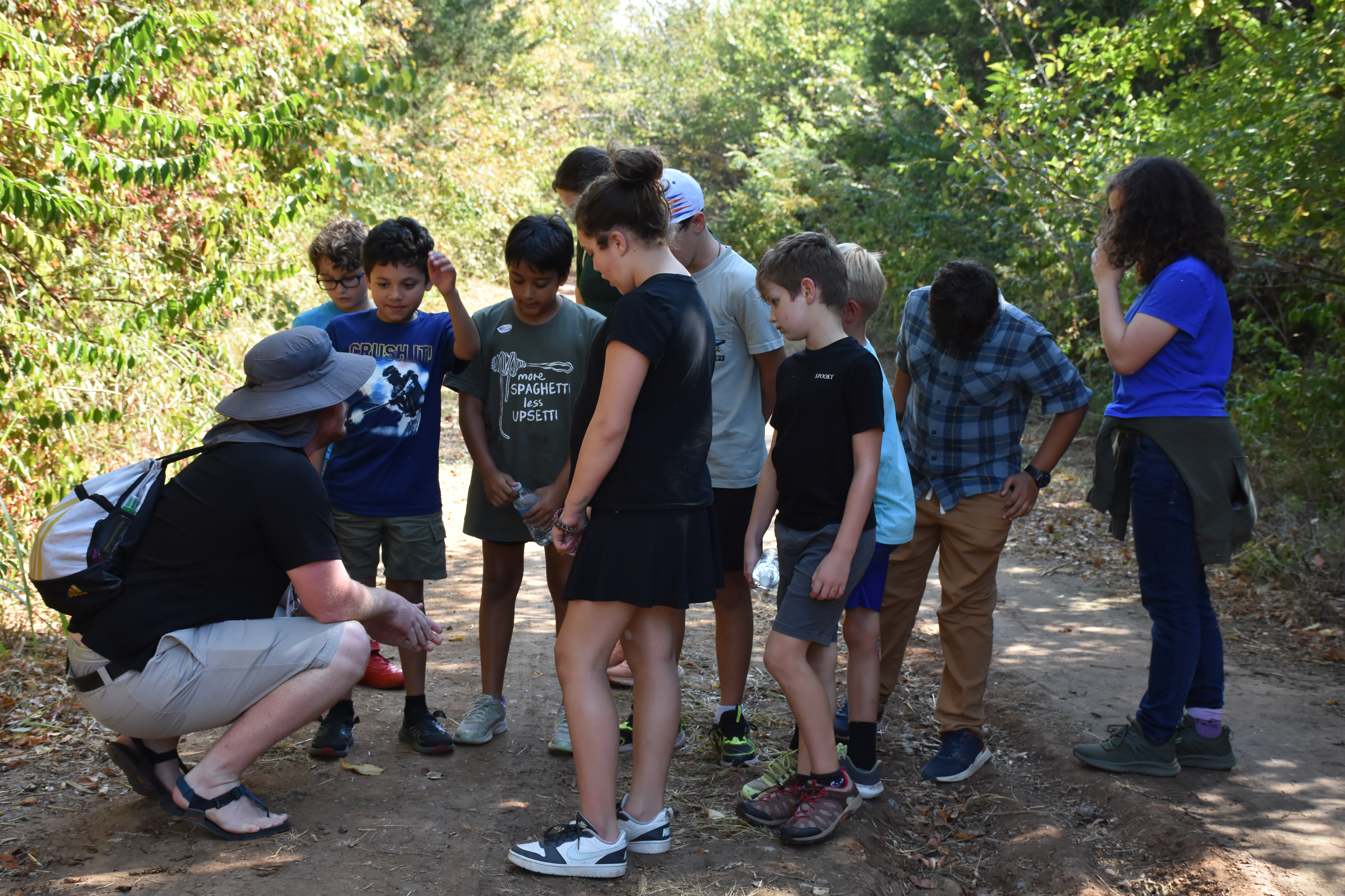 OKC Parks campers on a hike