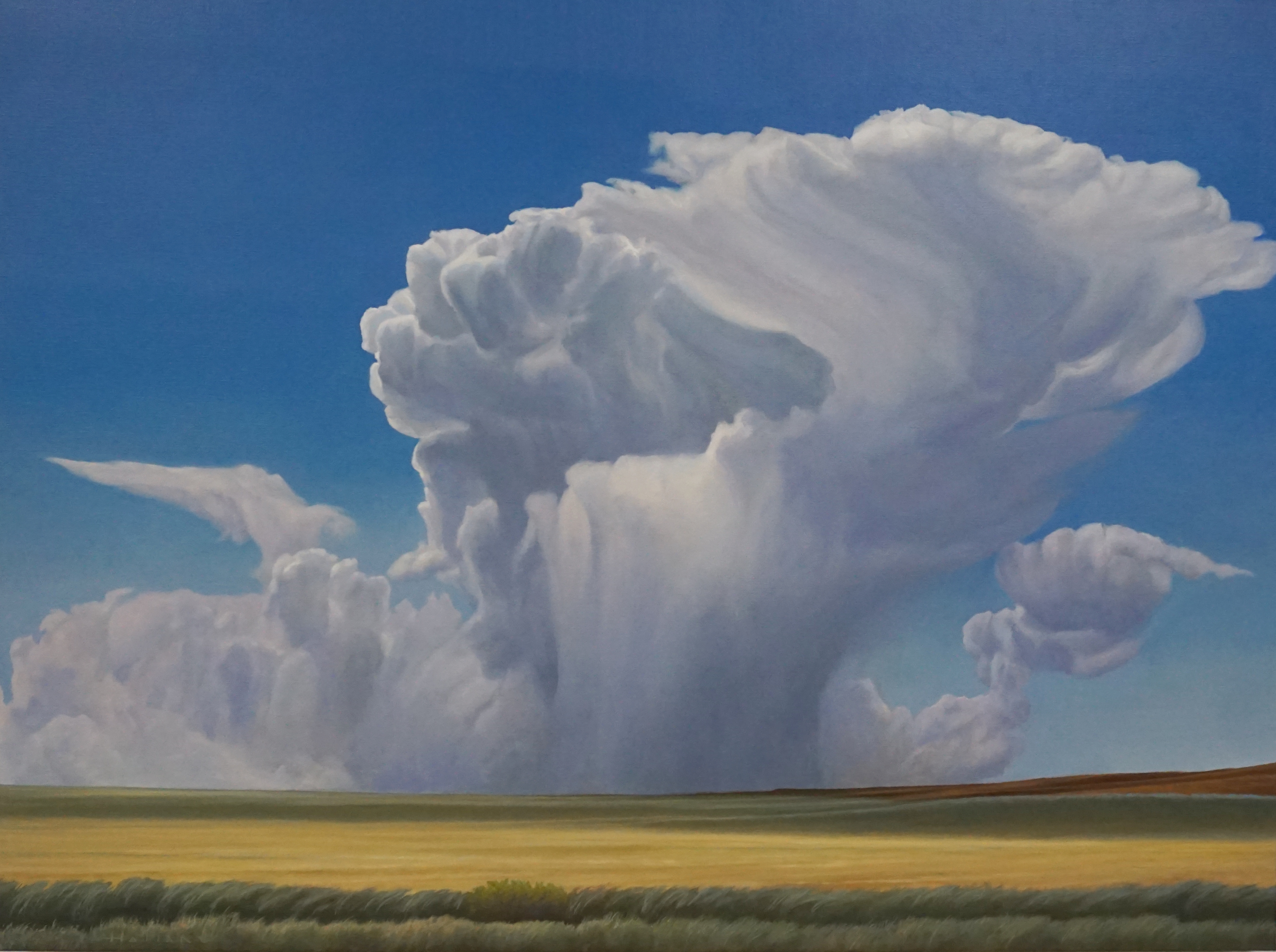 cloudscape paintings by David J Holland
