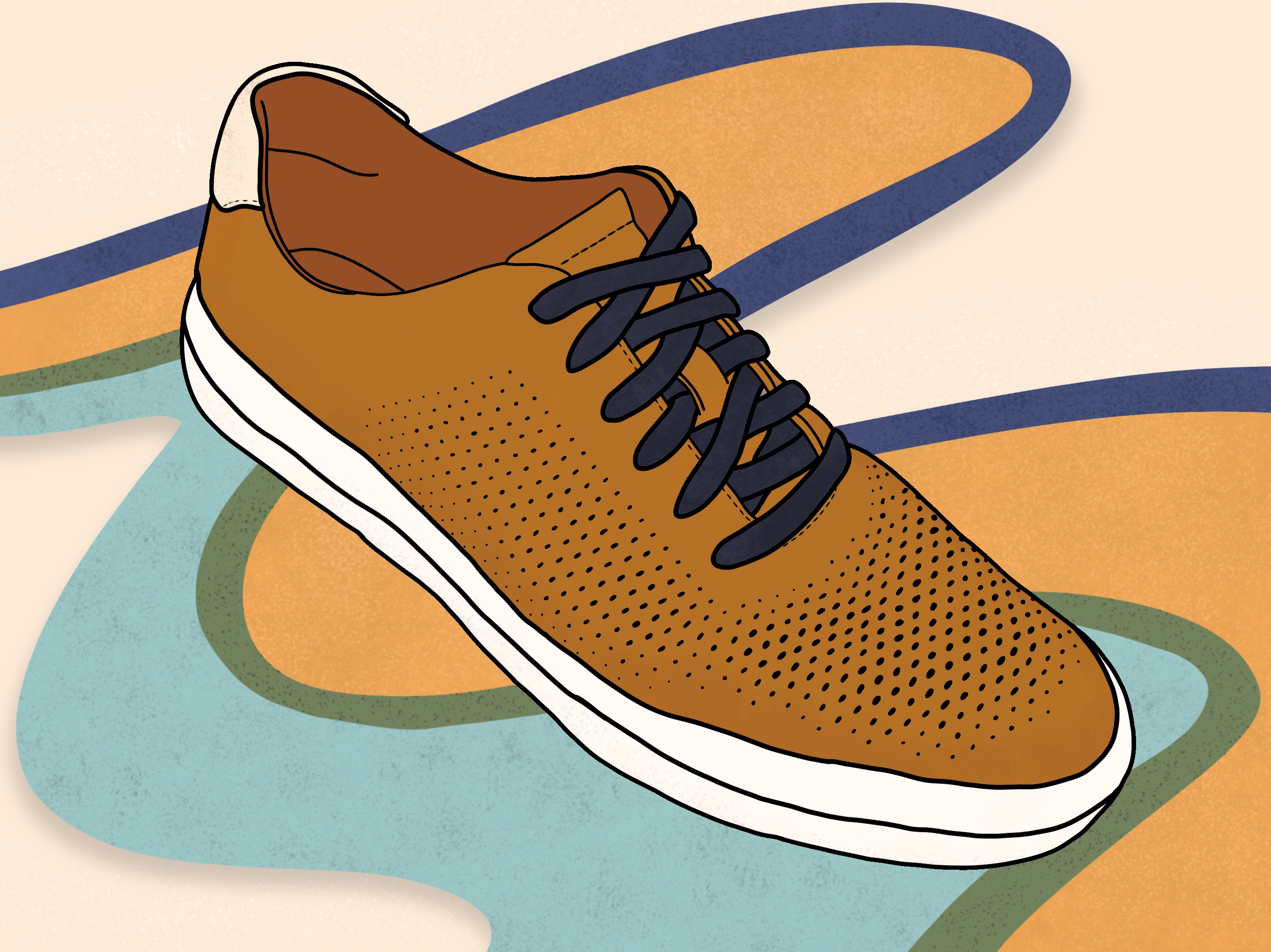 graphic depiction of fancy sneaker