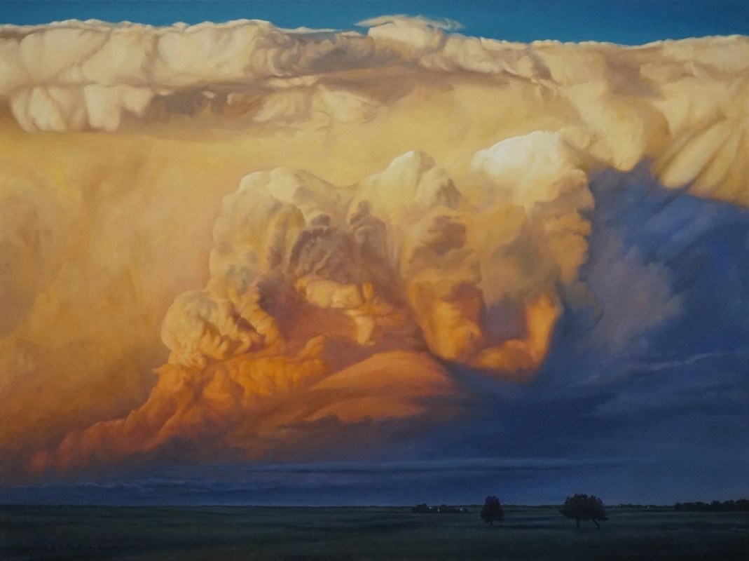 sunset colors in a cloudscape