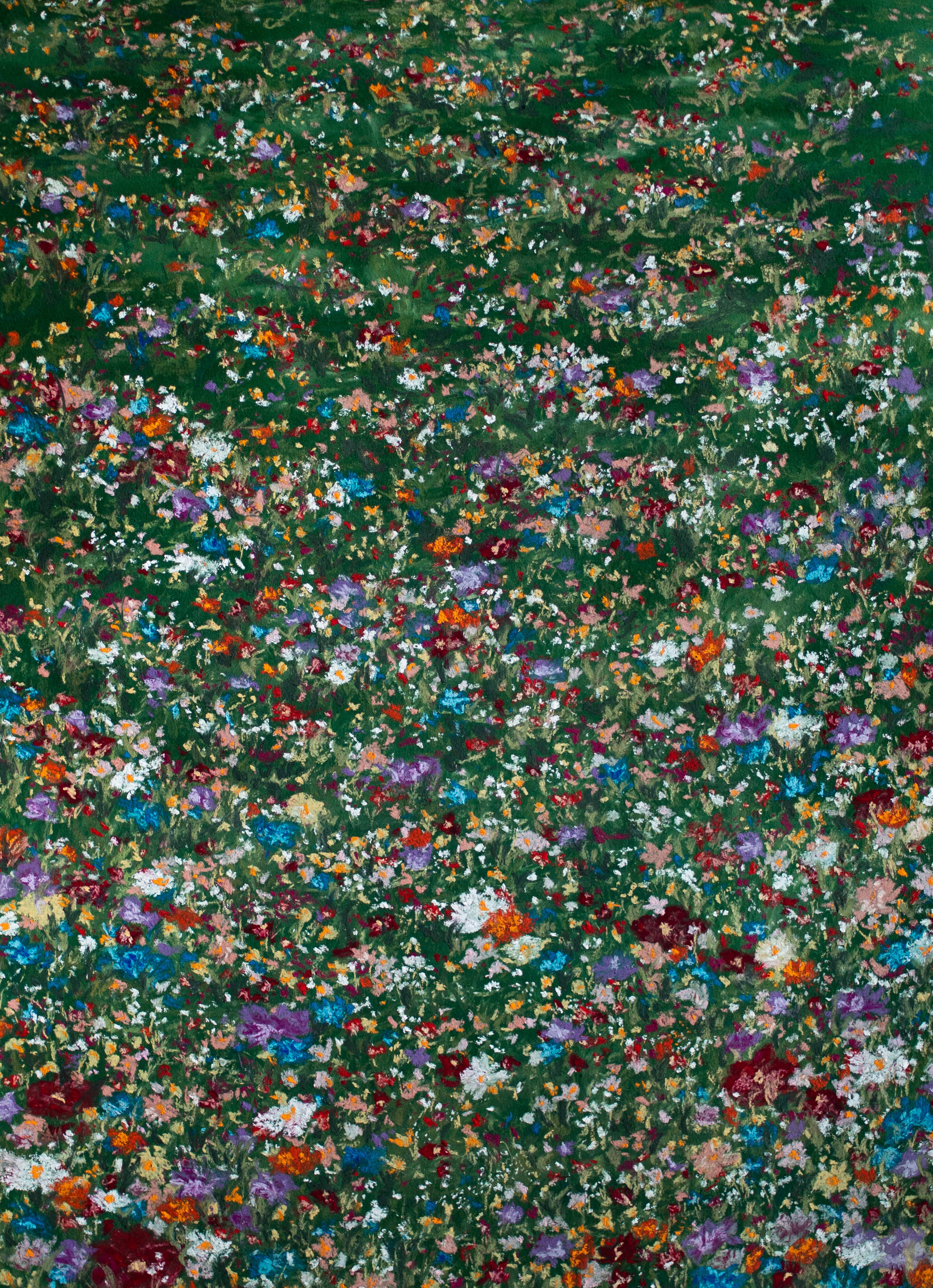 field of flowers painting