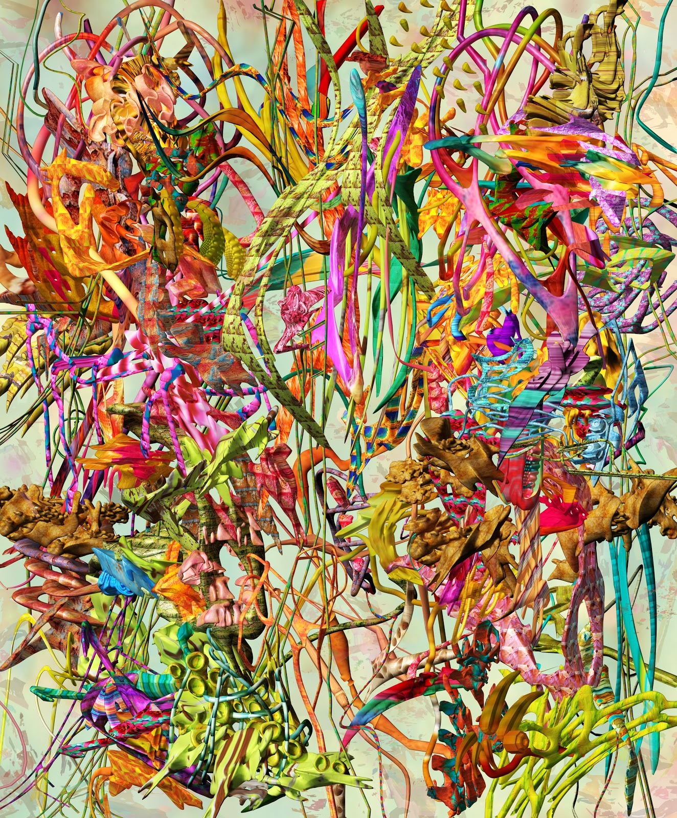 abstract mixed media art