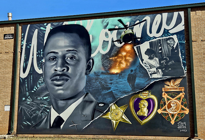 Captain Riley Leroy Pitts Mural