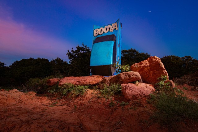 Booya car sculpture
