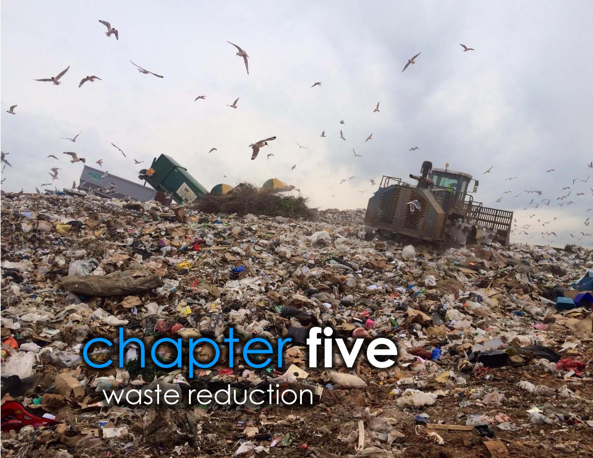 A photo of a solid waste landfill.